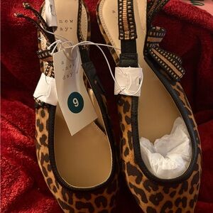 A New Day Women's Brown Leopard Flats